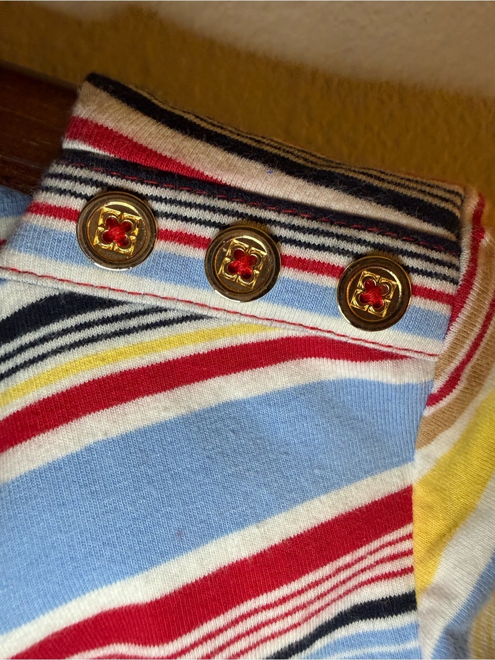 Liz Claiborne Multi-Color Striped Boatneck Long Sleeve Top - Picture 7 of 7